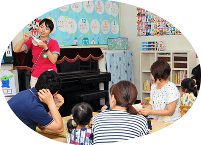こばと夢教育体験フェアーのようす